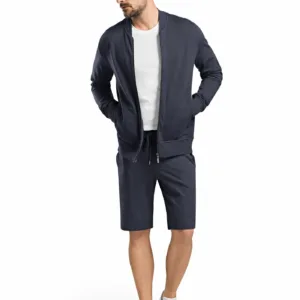 Cardigan algodón con cremallera Hanro